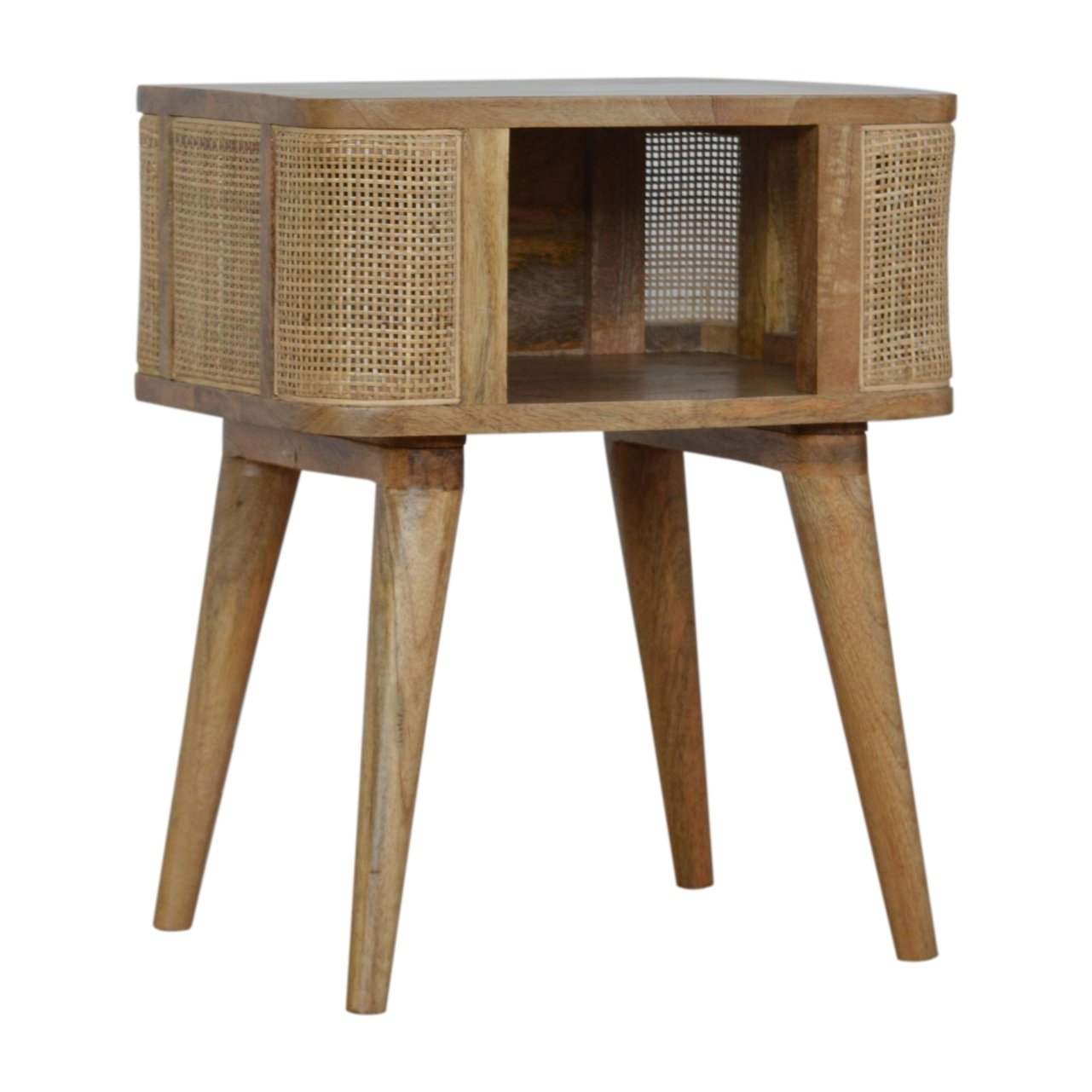 Close-knit Open Slot Nightstand