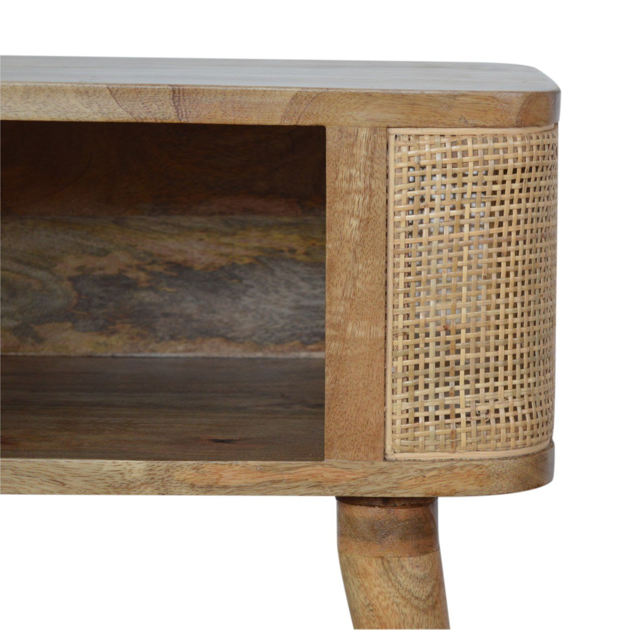 Close-knit Open Slot Nightstand