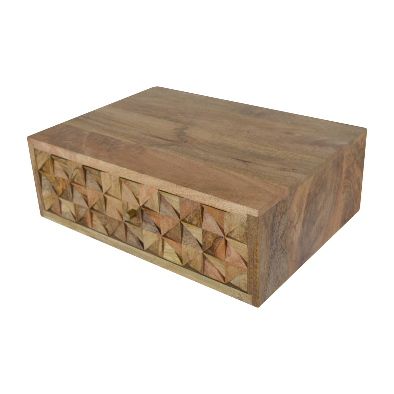 Floating Diamond Carve Nightstand