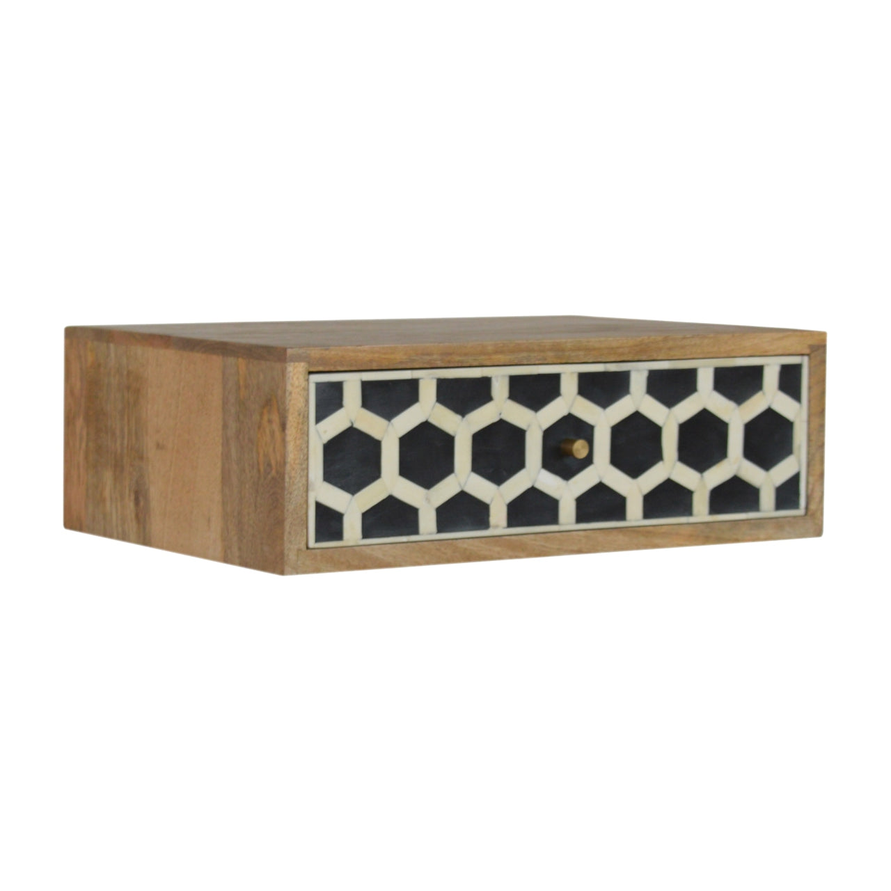 Wall Mounted Bone Inlay Nightstand