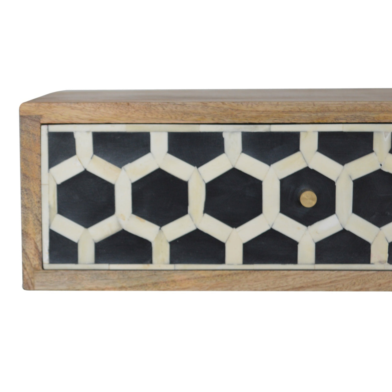 Wall Mounted Bone Inlay Nightstand