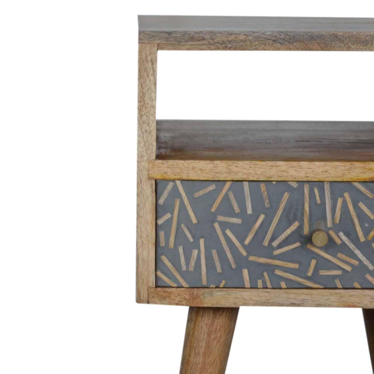 Mini Cement Chip Drawer Nightstand