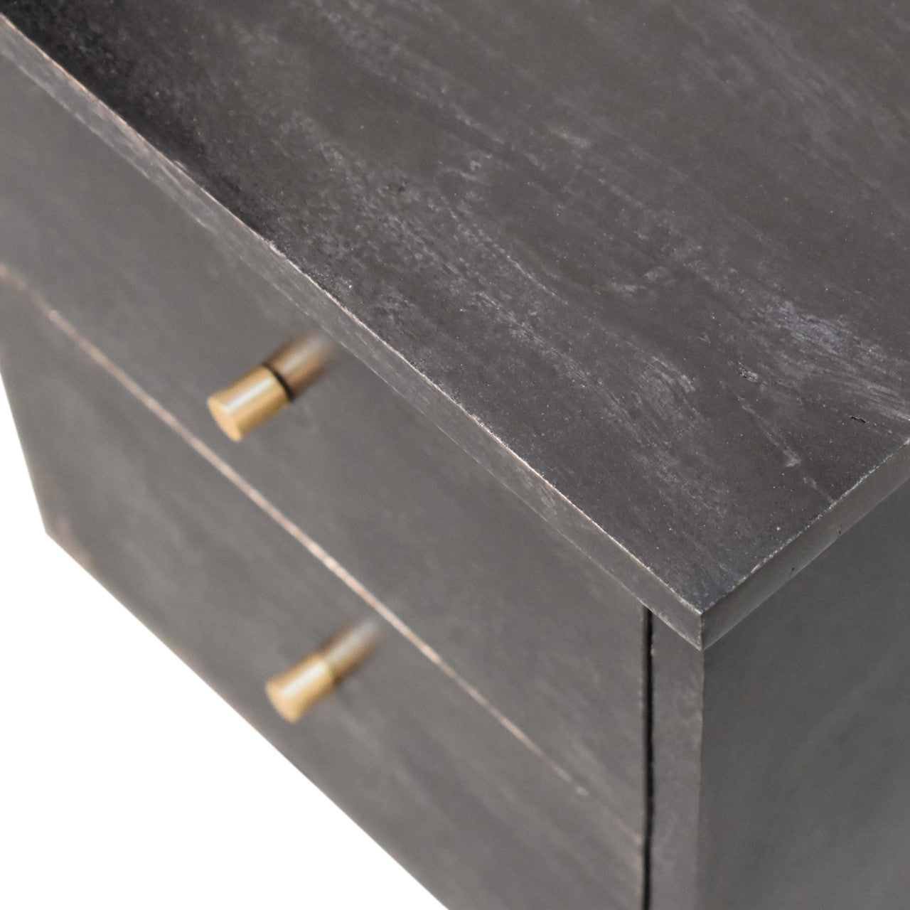 Black Hand Painted Nightstand