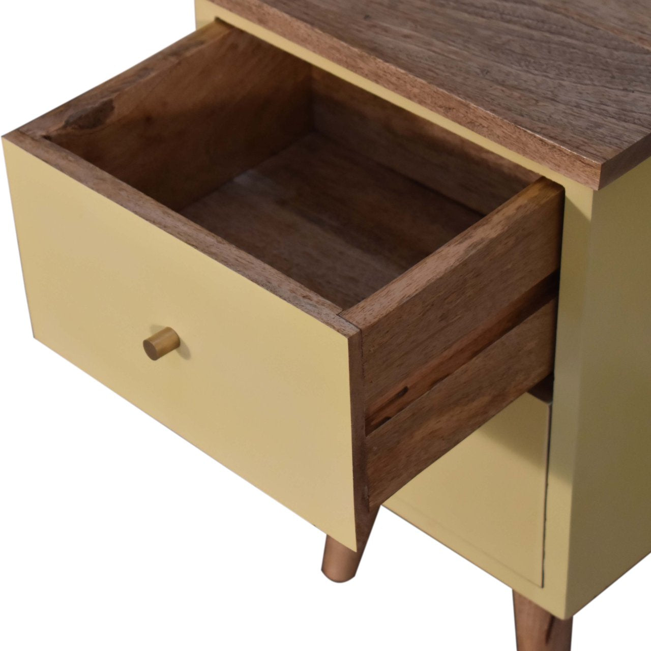 Yellow Hand Painted Nightstand