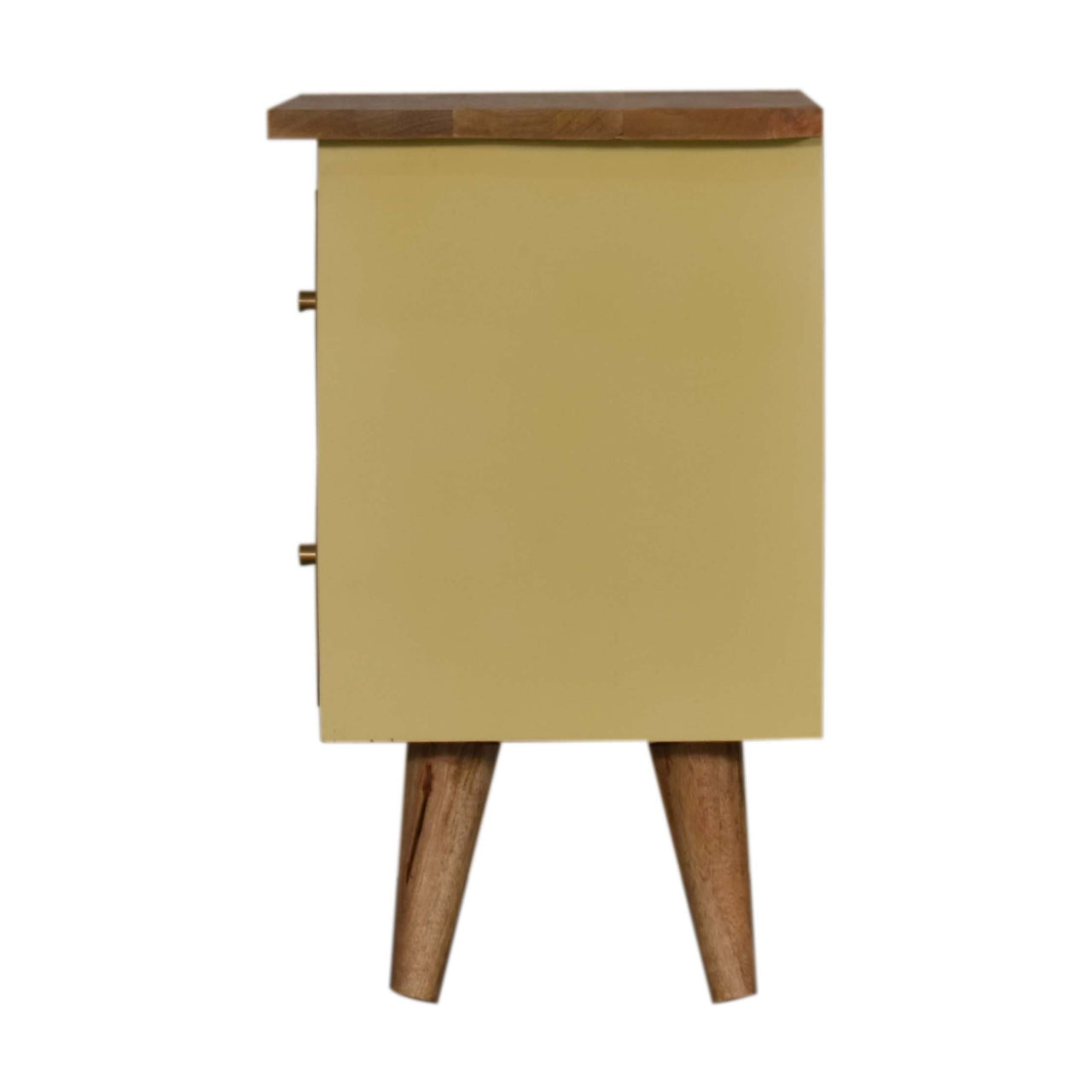 Yellow Hand Painted Nightstand
