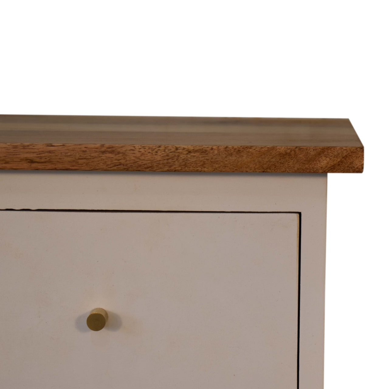 White Hand Painted Nightstand