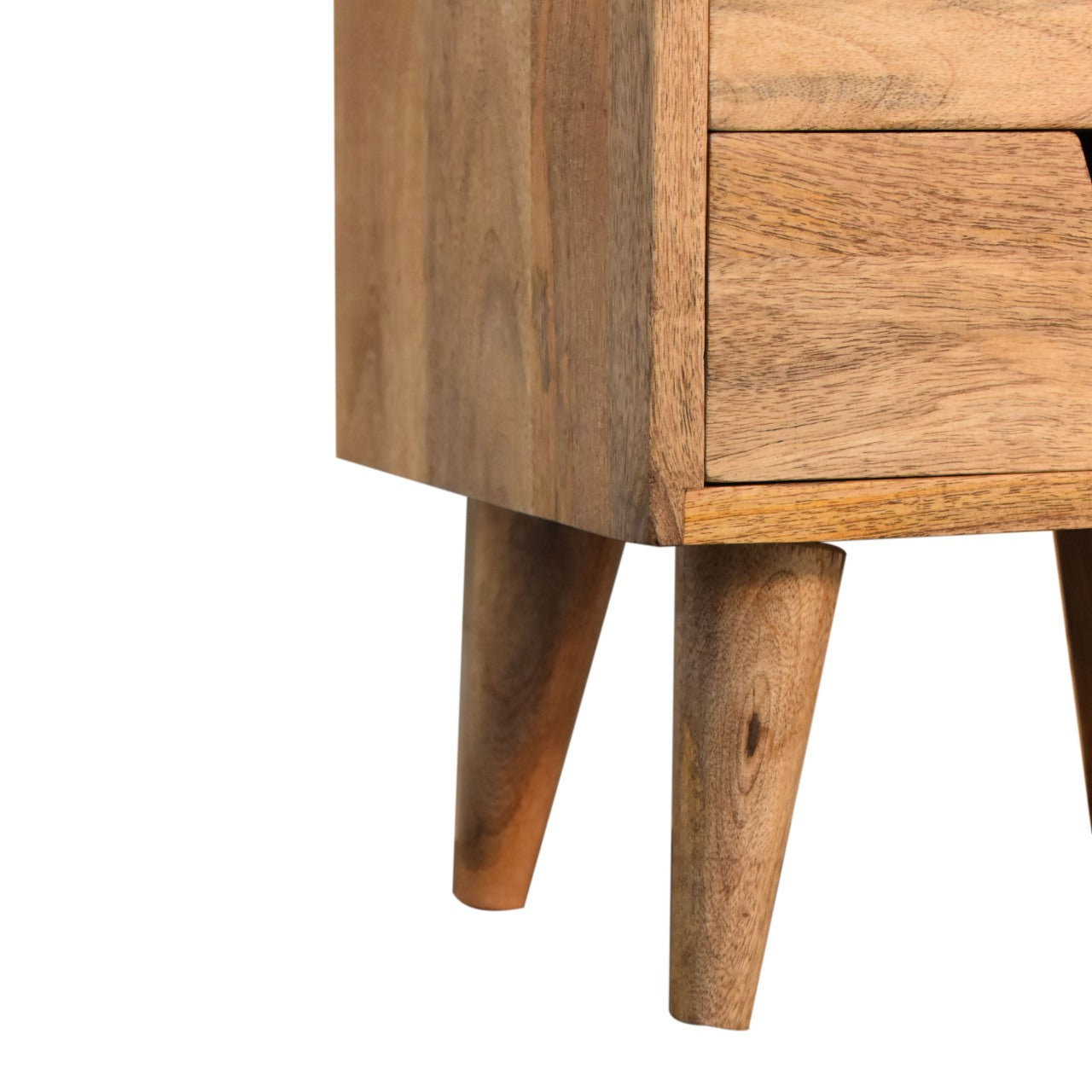 Oak-ish Small Gallery Back Nightstand