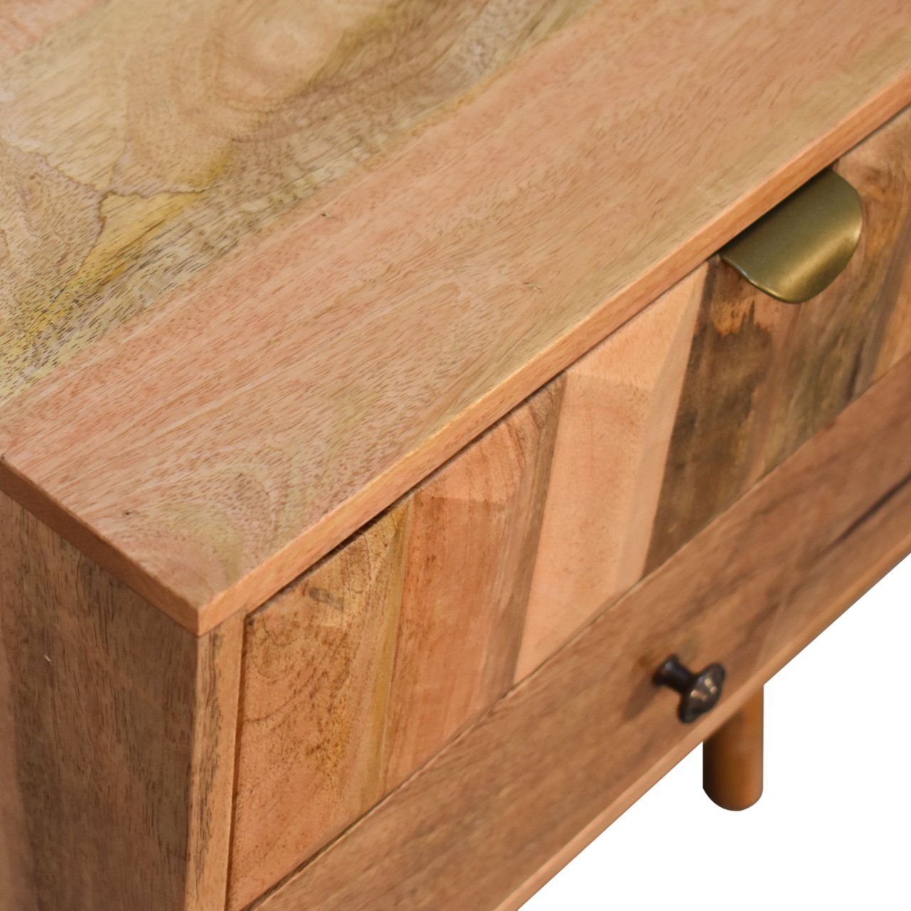 Oak-ish Prism Nightstand