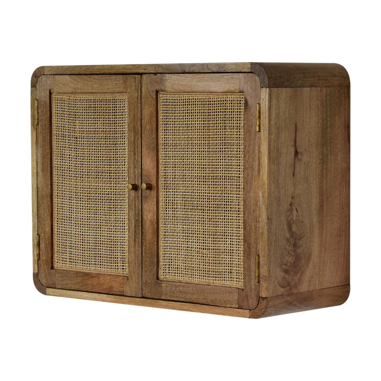 Floating Knit Grey Wash Cabinet