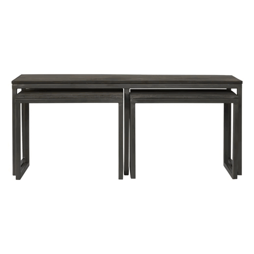 Set of 3 Iron Base Tables