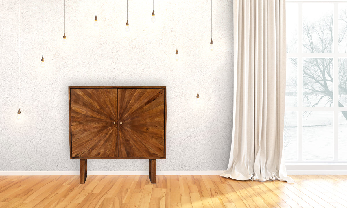 U-Shape Chestnut Sunrise Cabinet