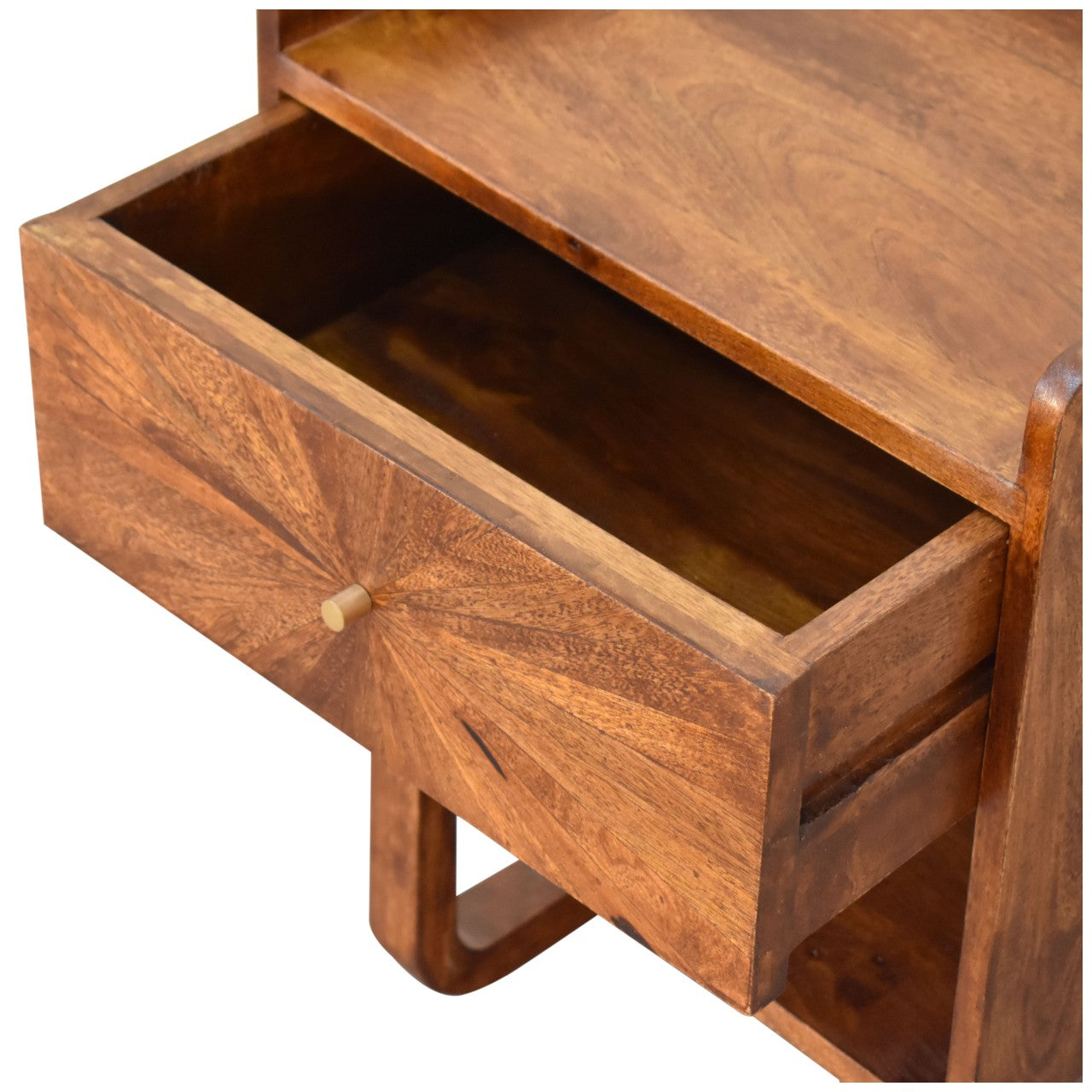 U-Chestnut Sunrise Open Nightstand