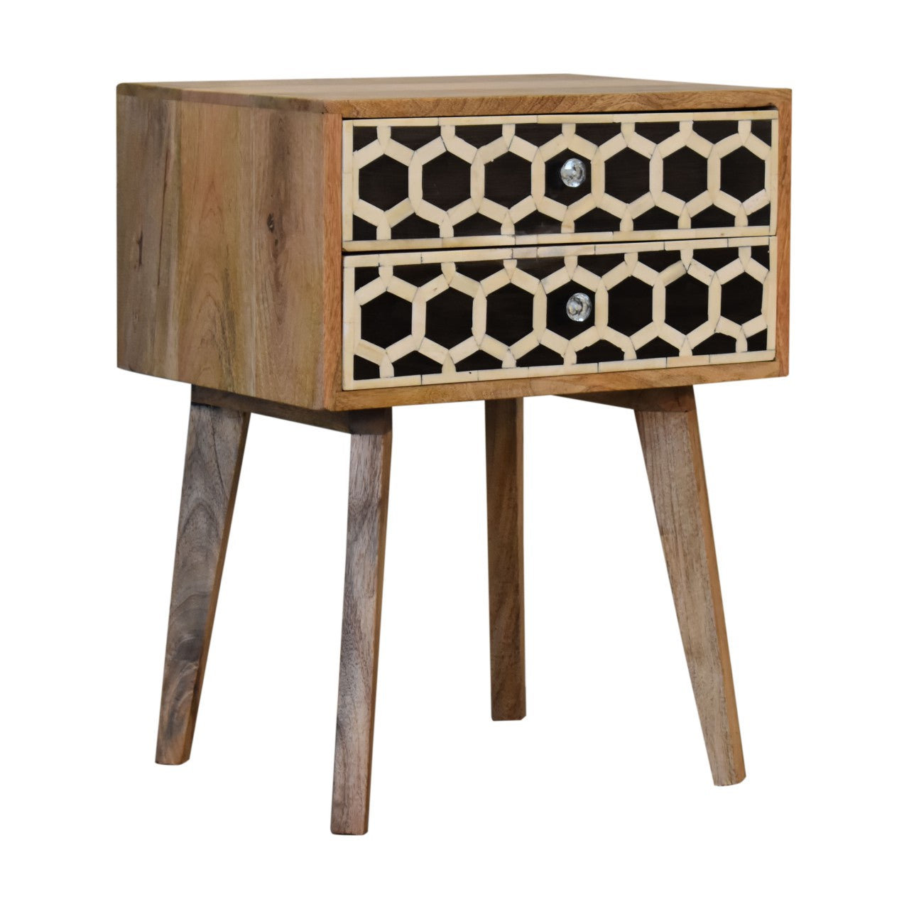 Bone Inlay Scandi nightstand
