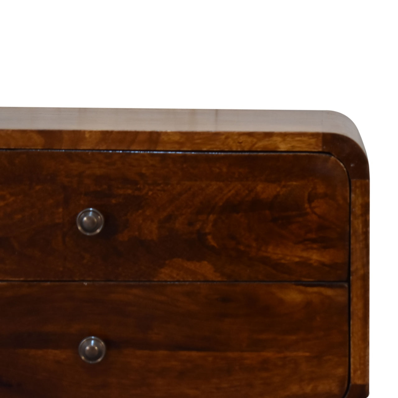 U-Curved Chestnut Nightstand