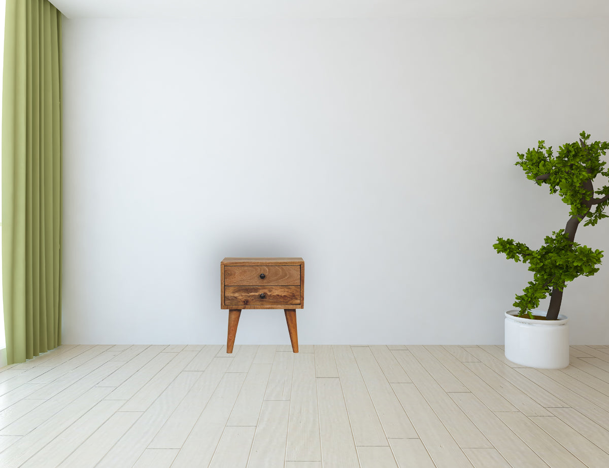 Mini Oak-ish Modern Nightstand