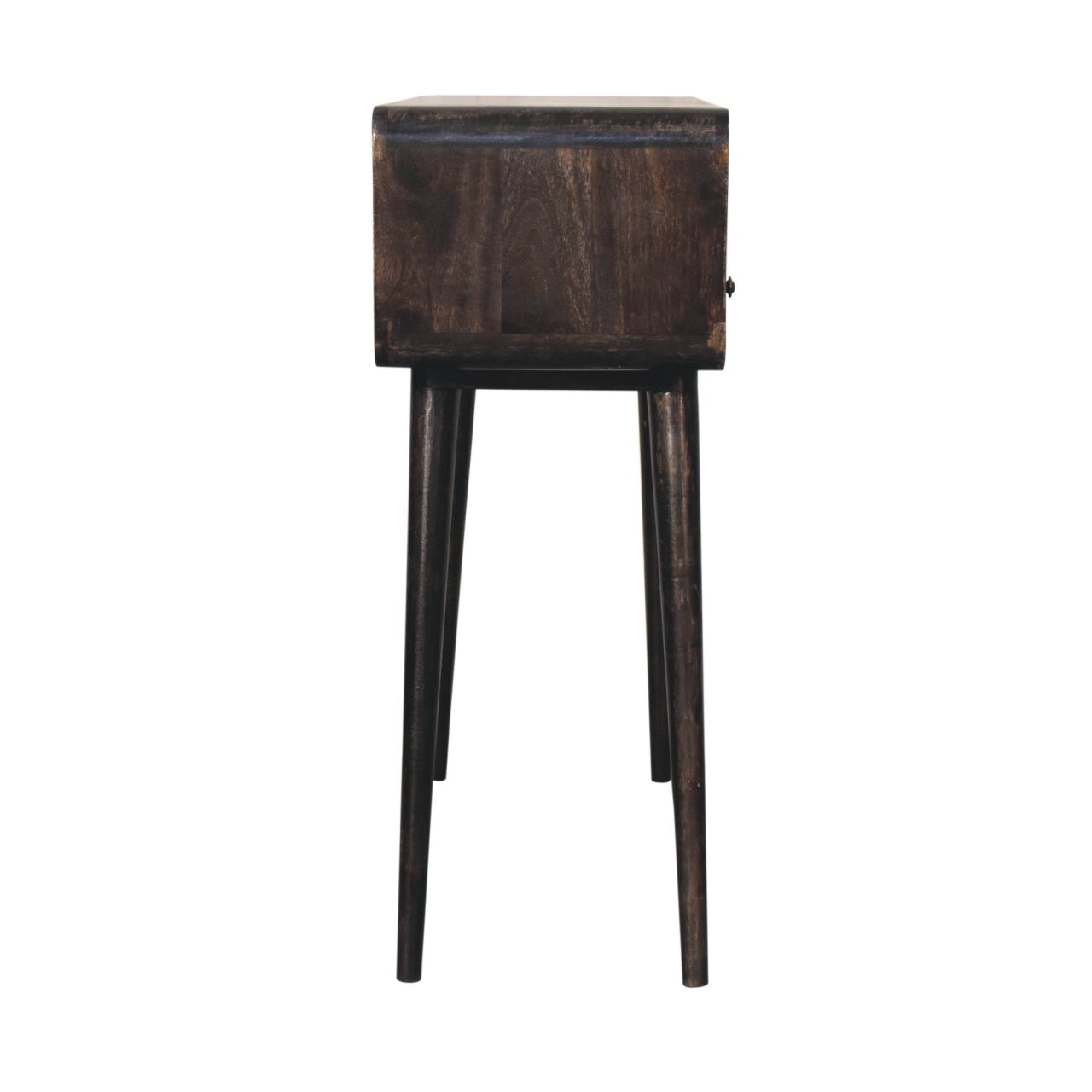 Curved Ash Black Console Table