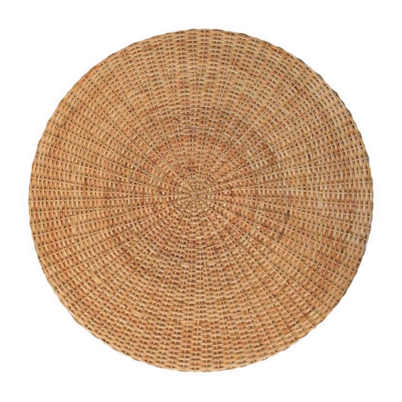 Regency Round Woven Coffee Table with Ball Feet