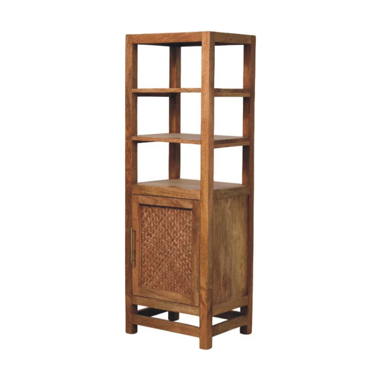 Saffron Rattan Tall Cabinet