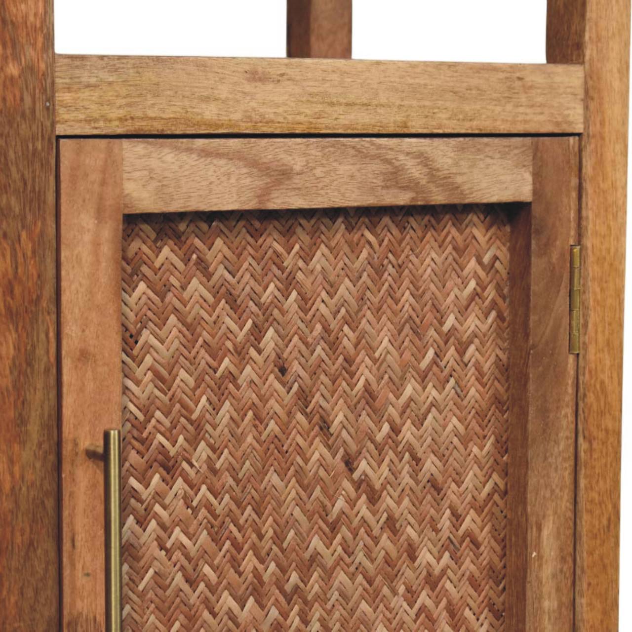 Saffron Rattan Tall Cabinet