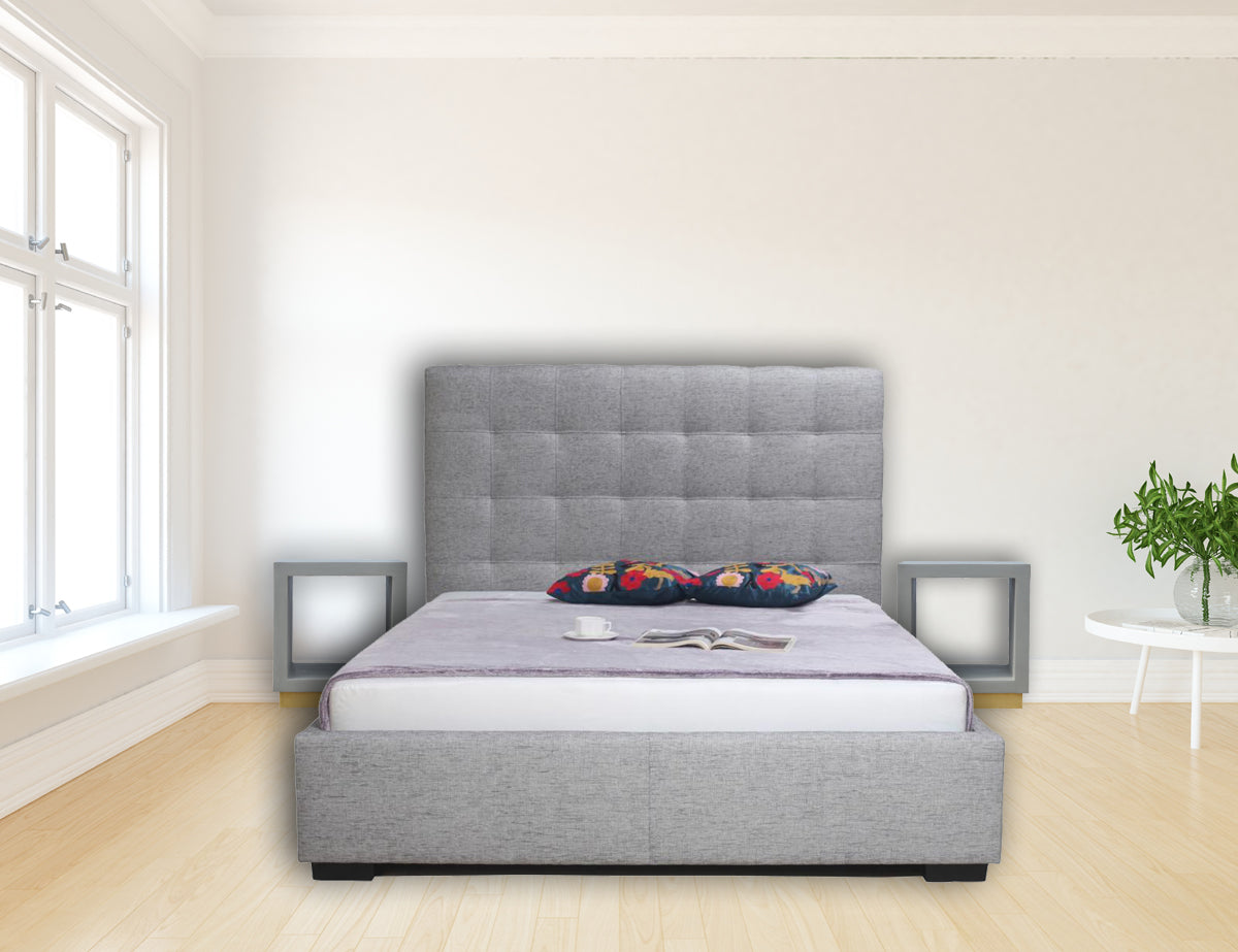 Cement Cube Nightstand Table