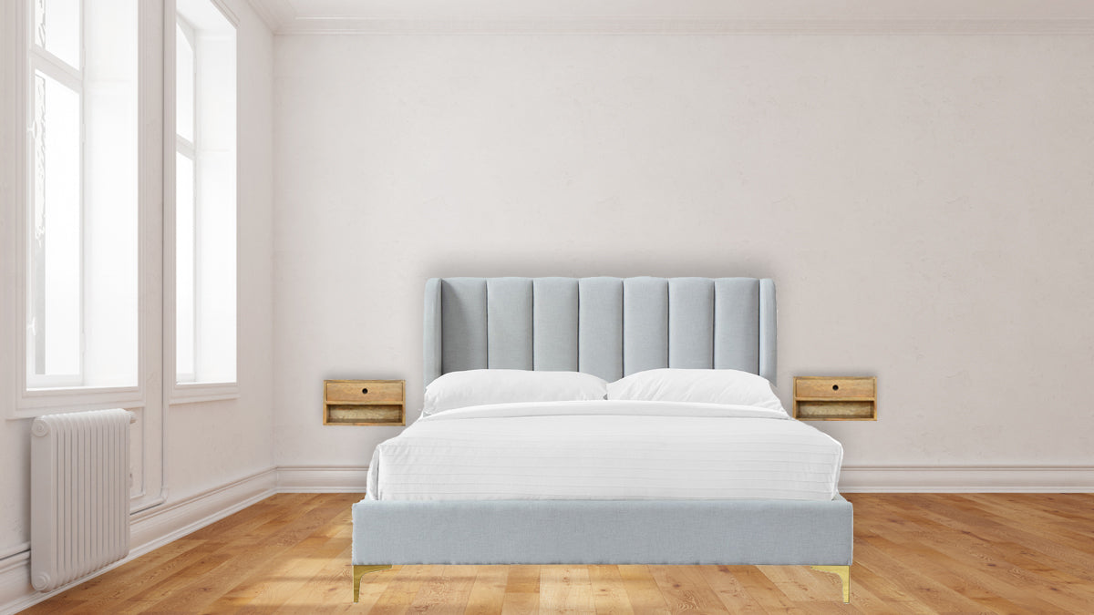 Solid Wood Wall Mounted Nightstand