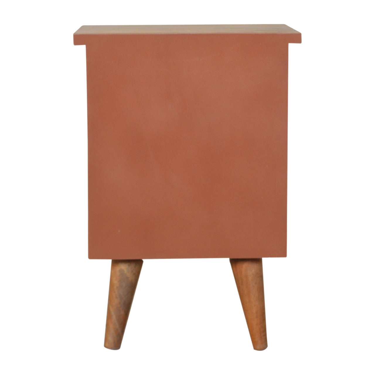 Brick Red Hand Painted Nightstand