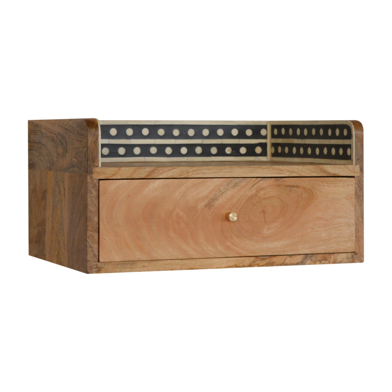 Bone Inlay Gallery Floating Nightstand