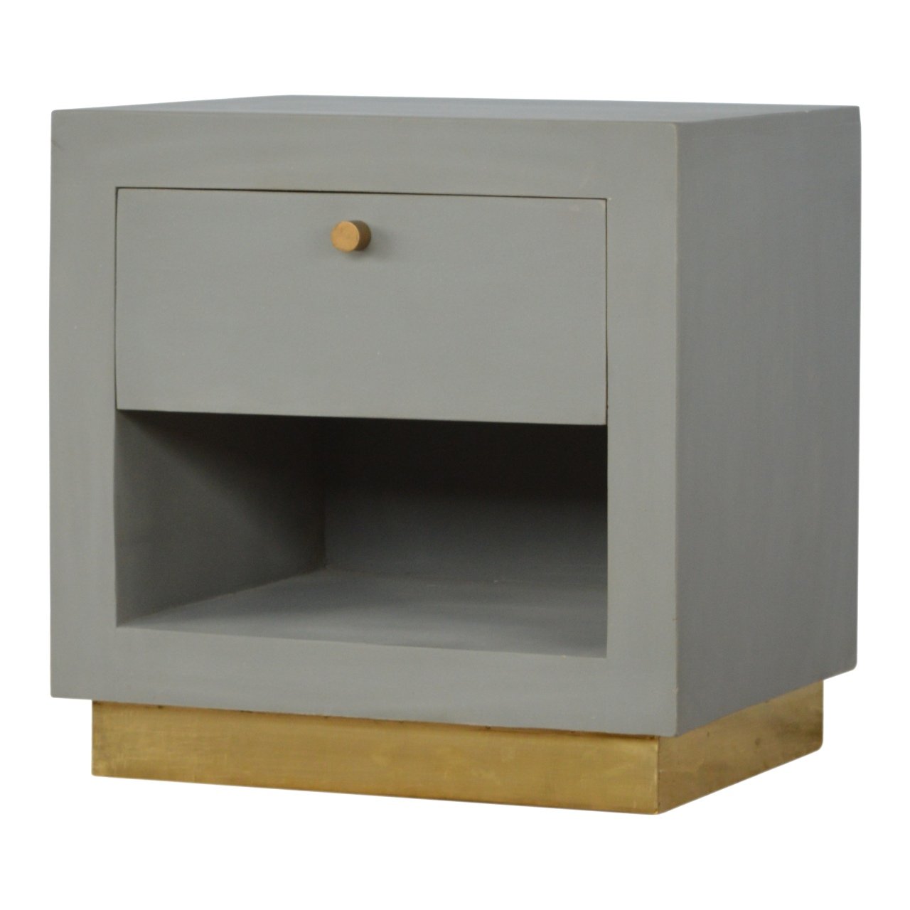 Cement Nightstand with Open Slot