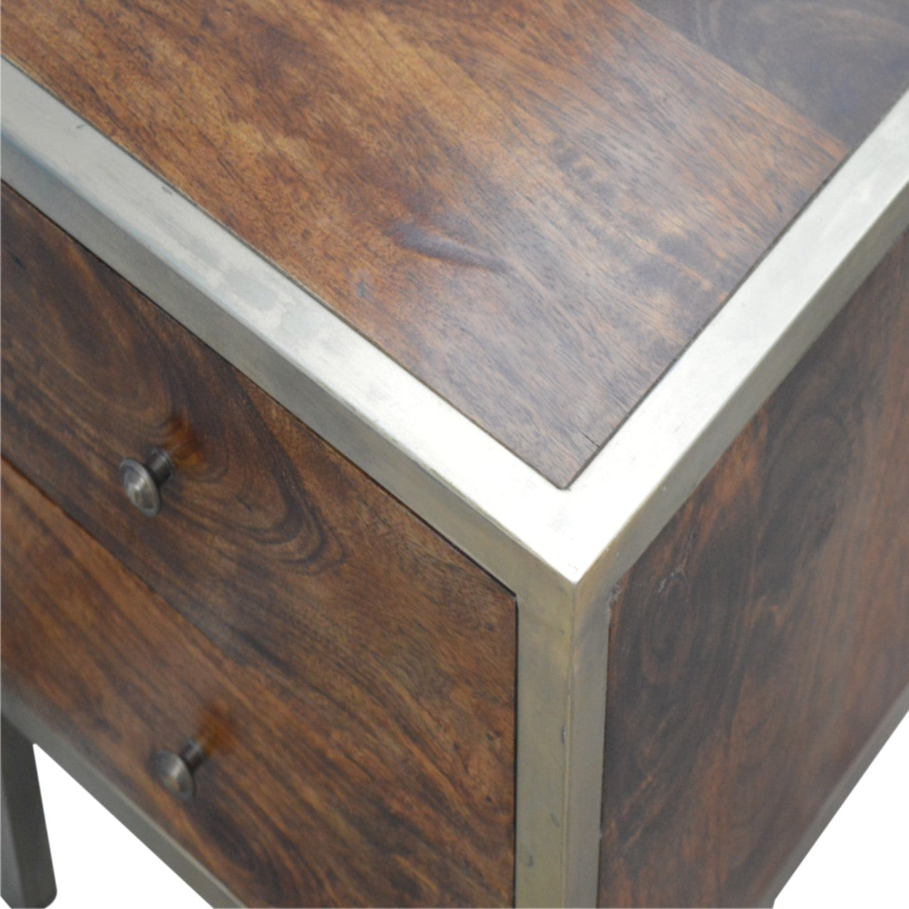 Gold Iron Frame Nightstand