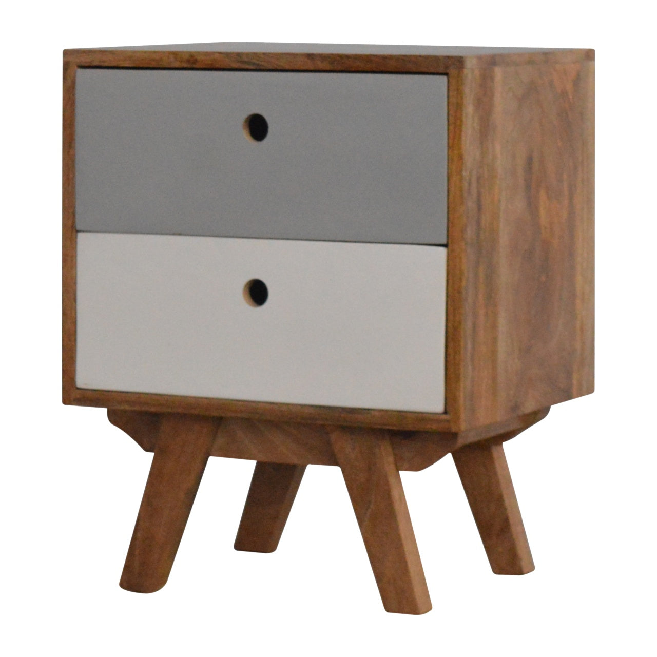 Two Tone Hand Painted Nightstand