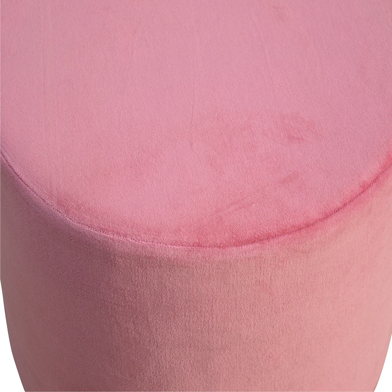 IN426 - Dusty Pink Velvet Footstool with Gold Base