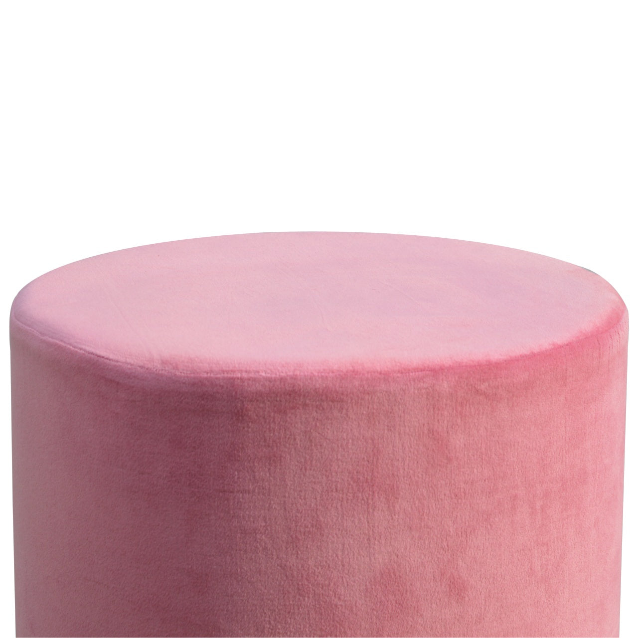 IN426 - Dusty Pink Velvet Footstool with Gold Base