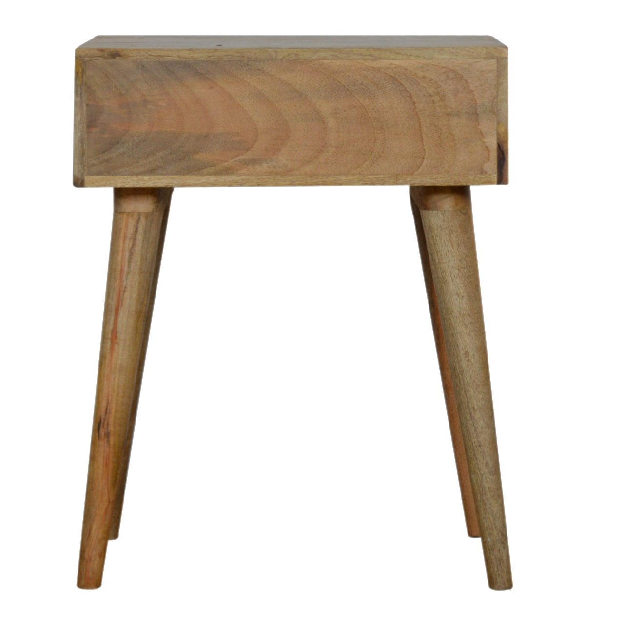Cube Carved 1 Drawer Bedside