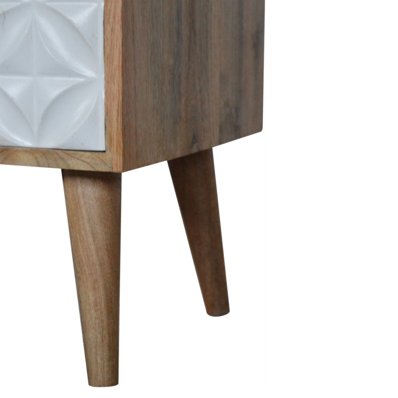 Daisy Carved 1 Door Nightstand