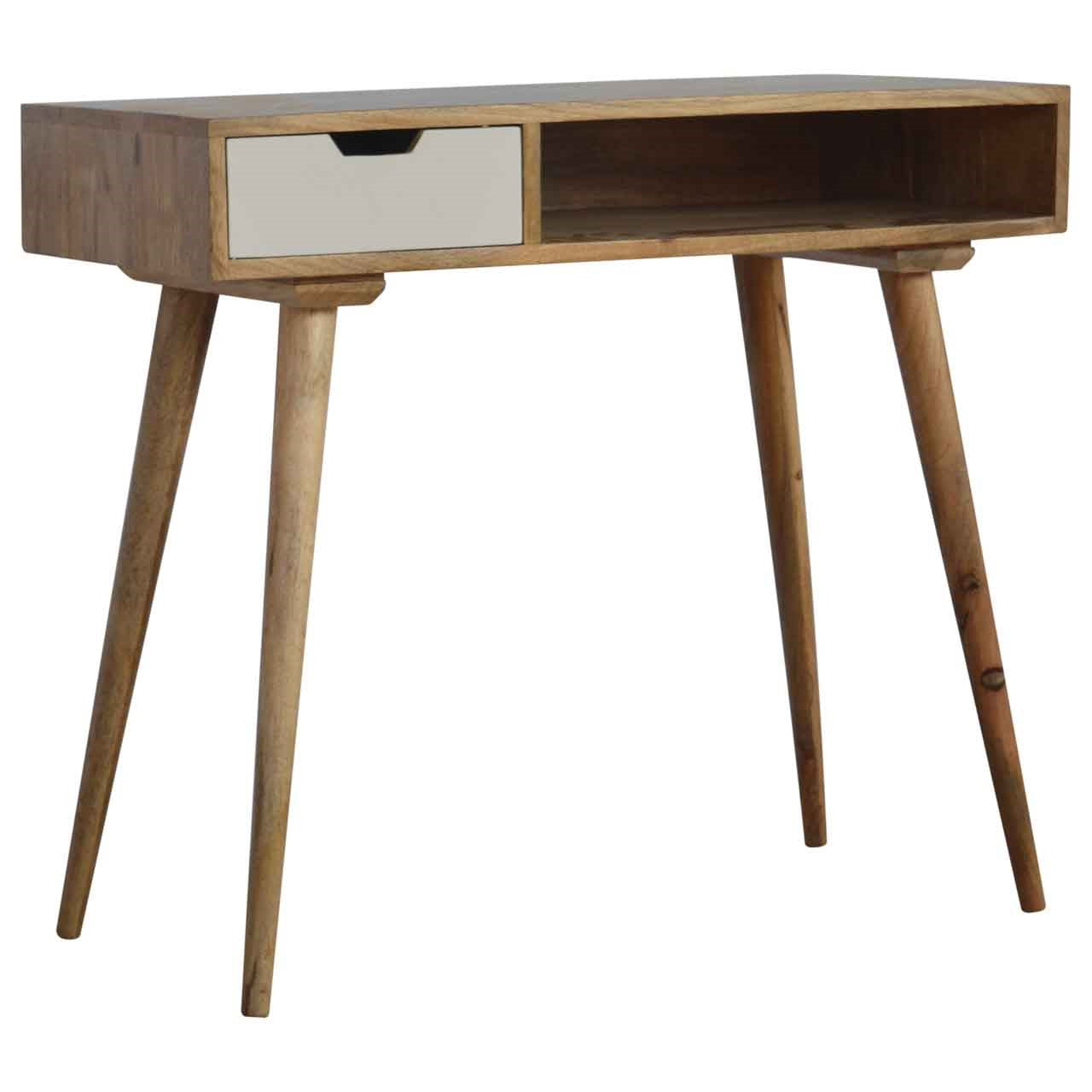 White Drawer Writing Desk