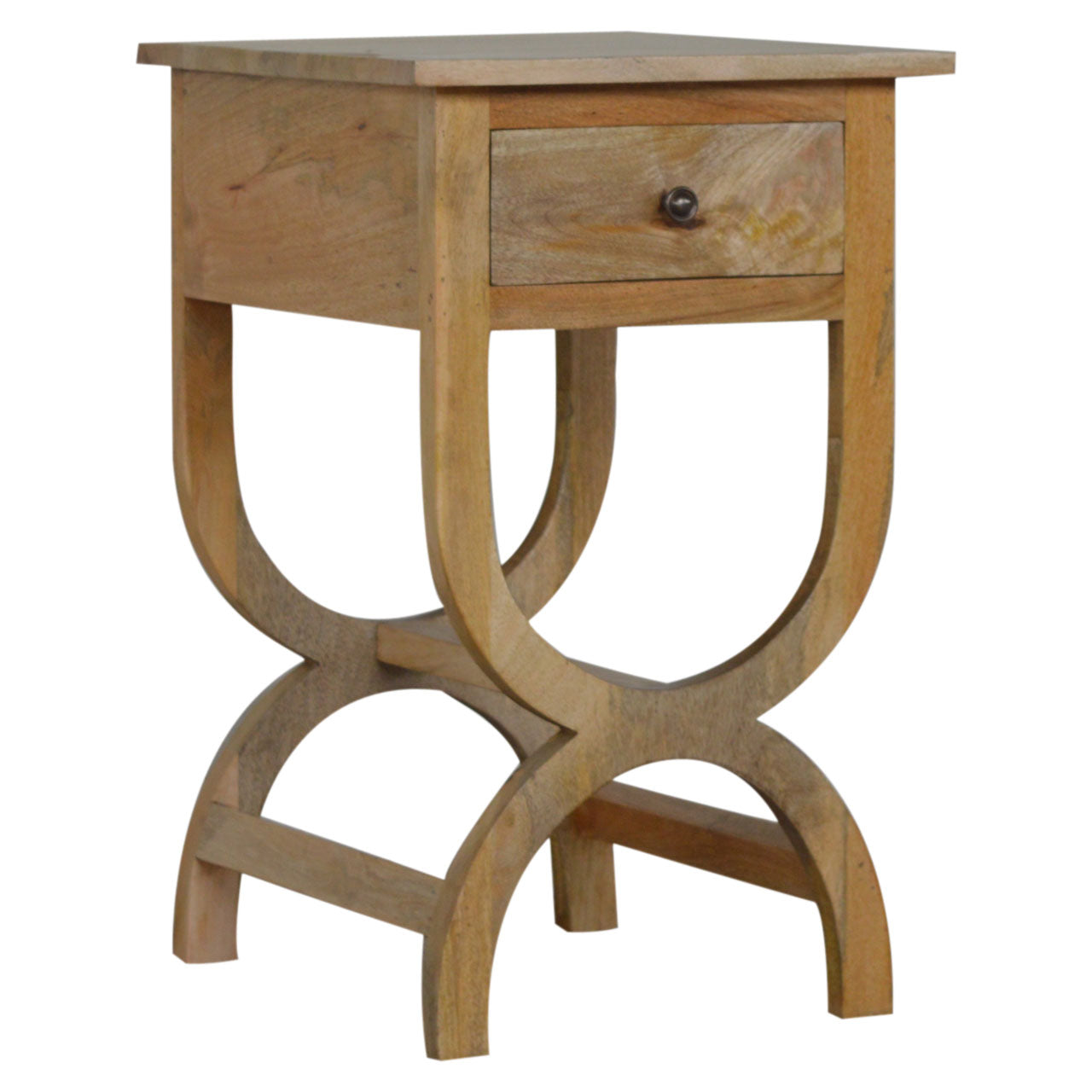 Oak-ish Serpentine Nightstand