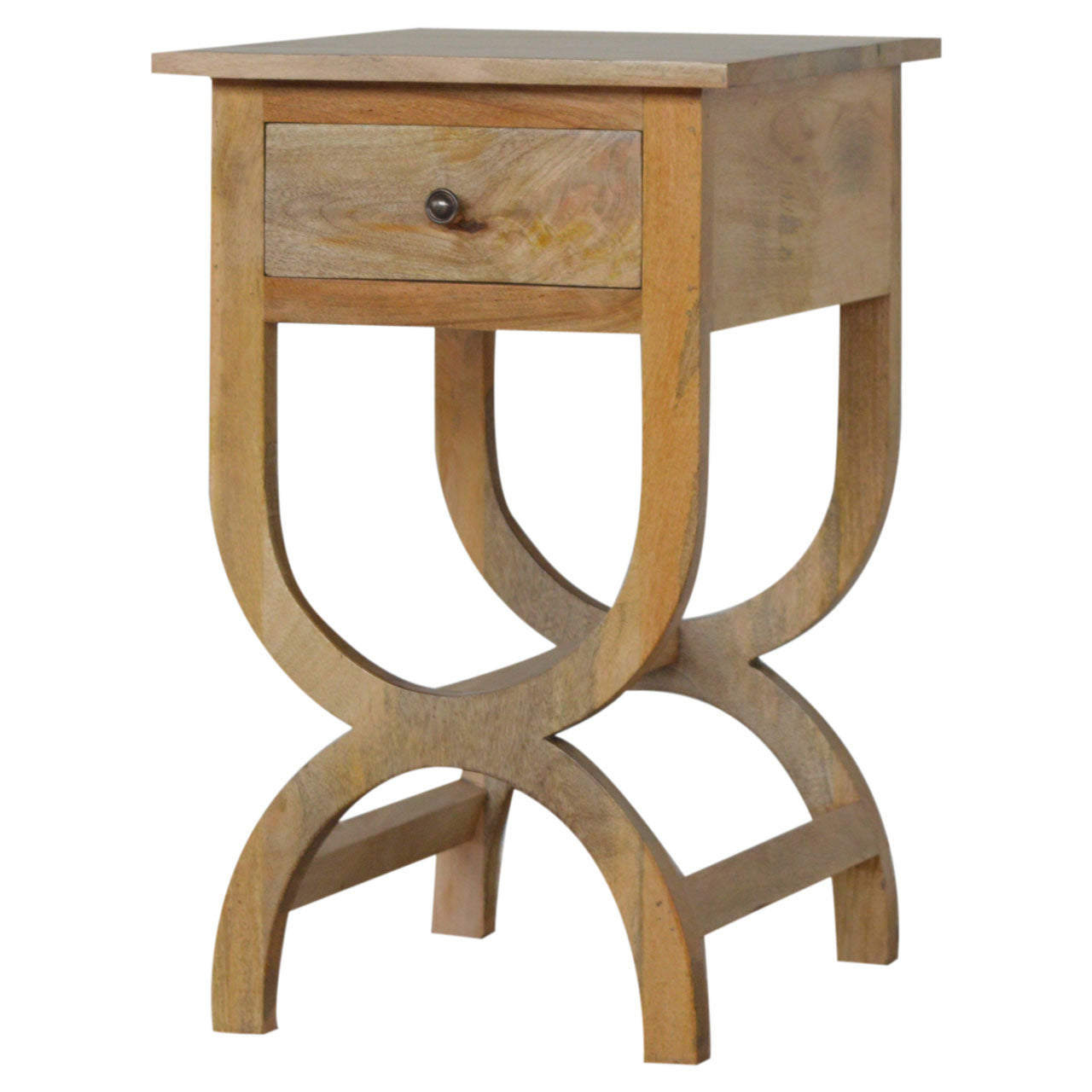Oak-ish Serpentine Nightstand