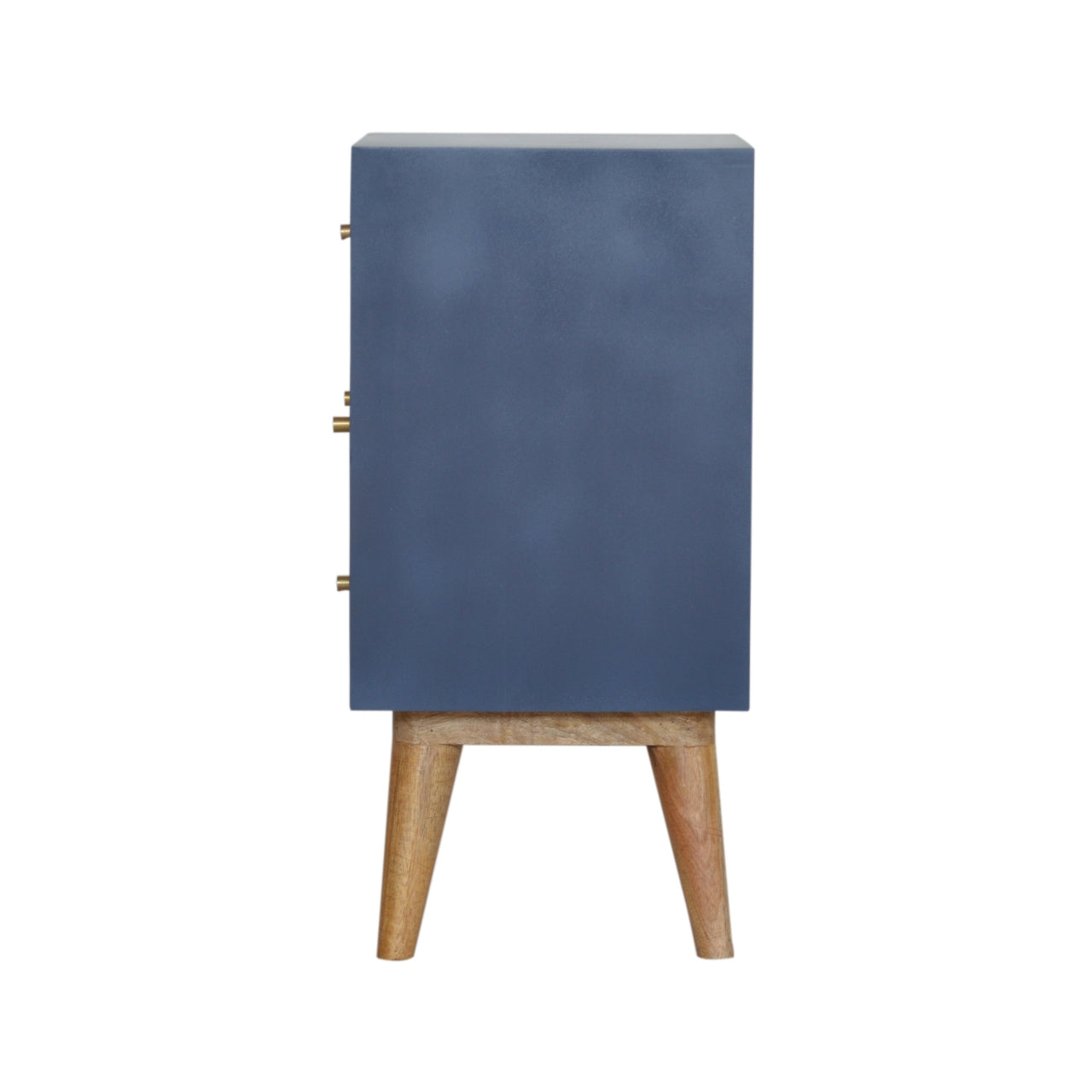 Navy 4 Drawer Bedside