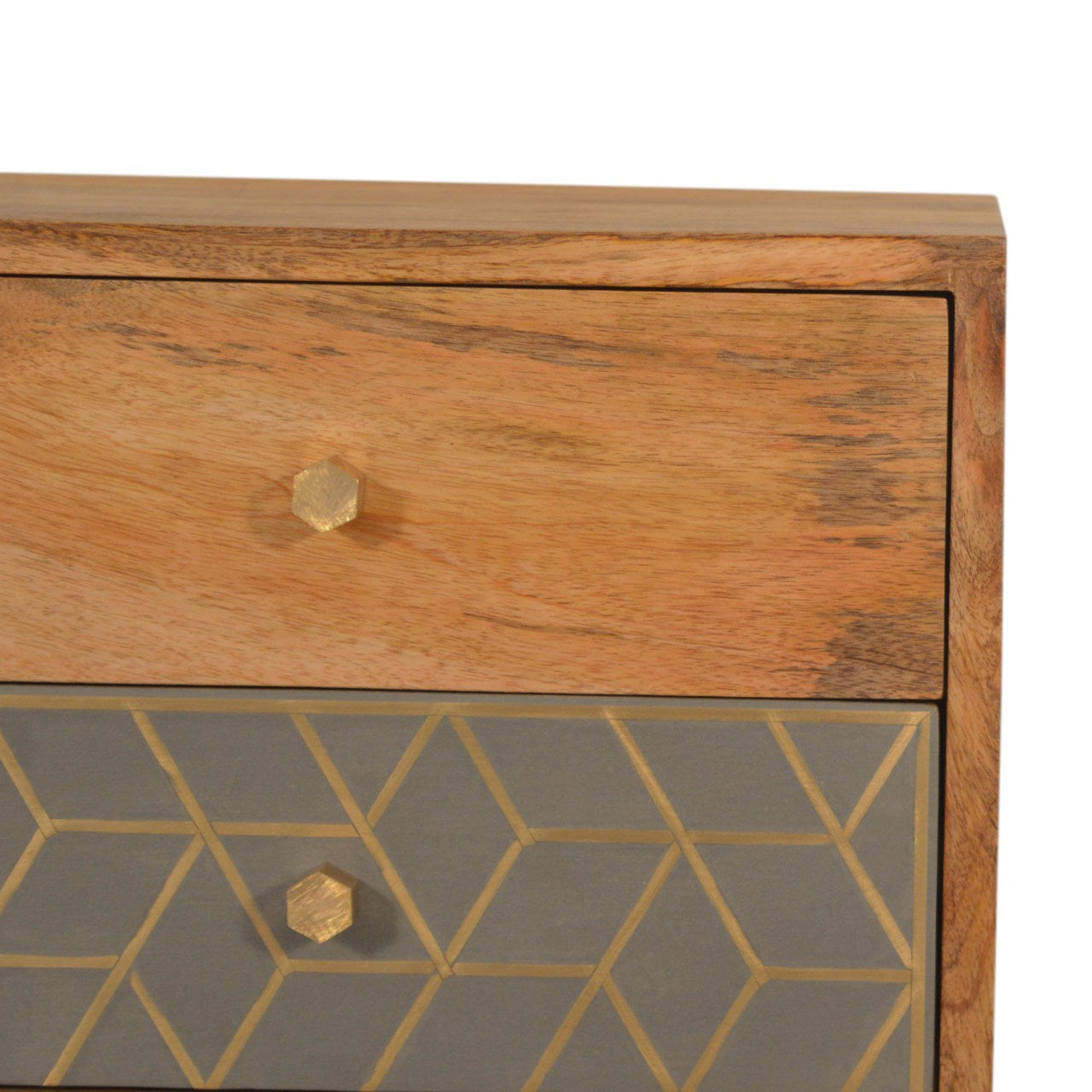 Dice 3 Drawer Nightstand