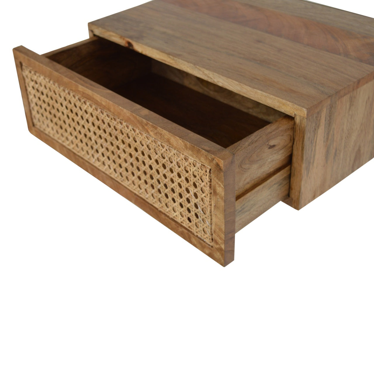 Wall Mounted Ratten Nightstand