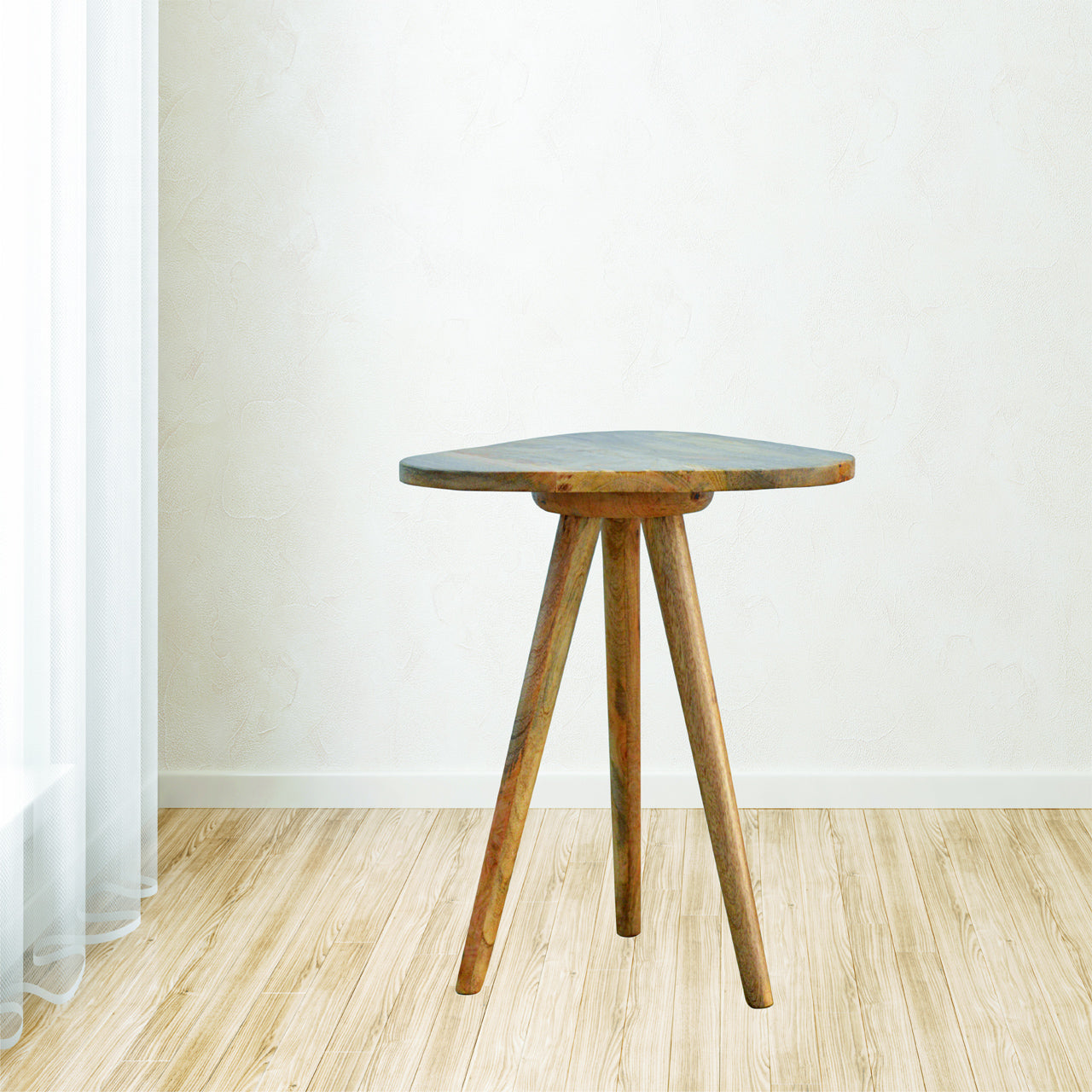 Triangular Accent Tripod Stool