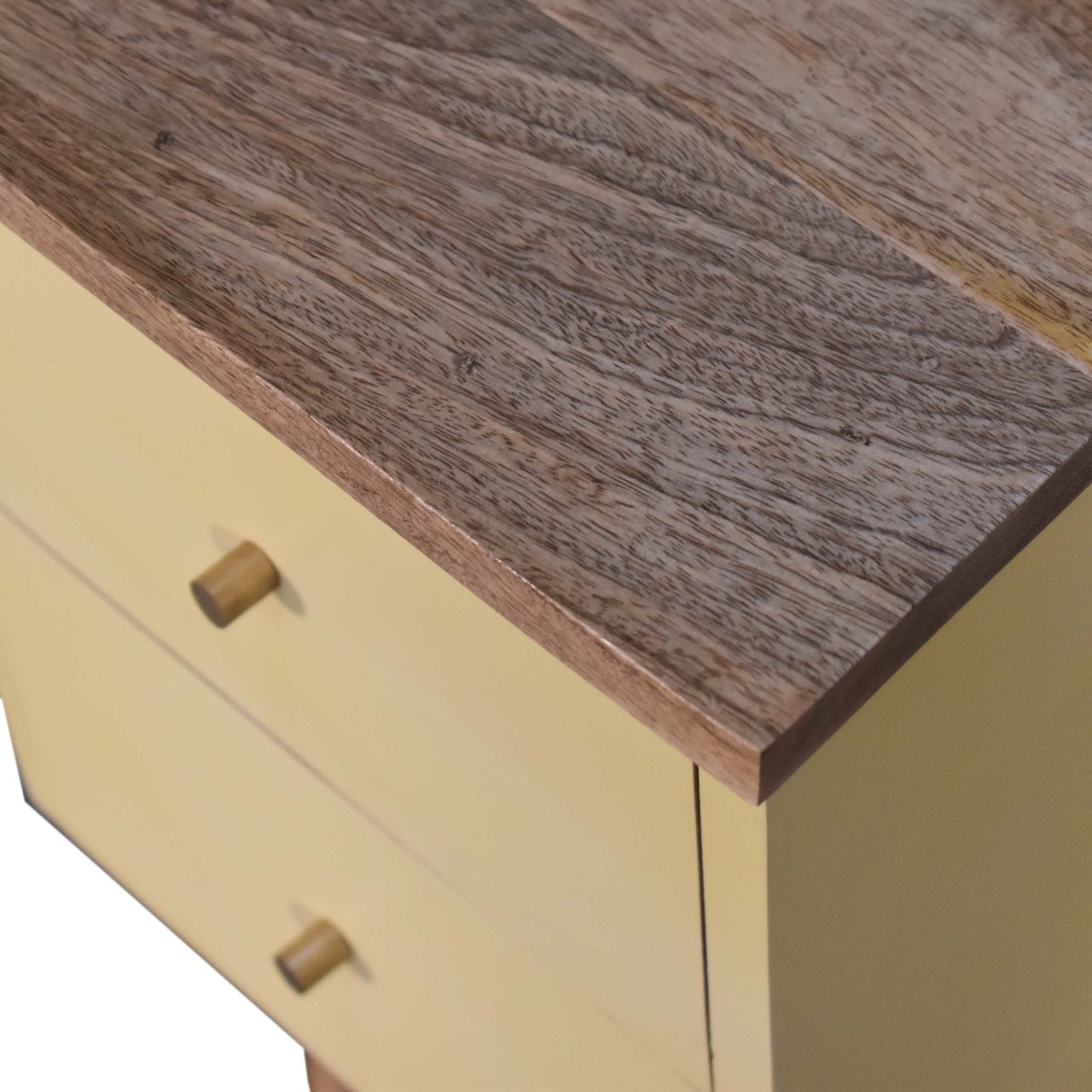 Yellow Hand Painted Nightstand