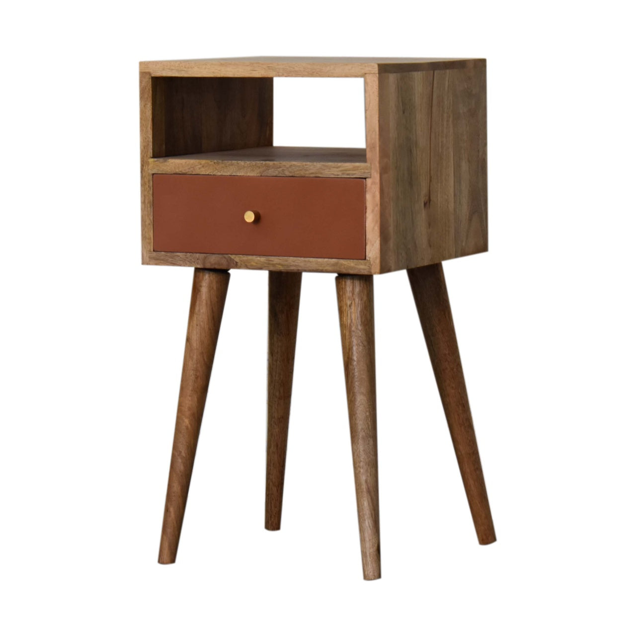 Mini Brick Red Hand Painted nightstand