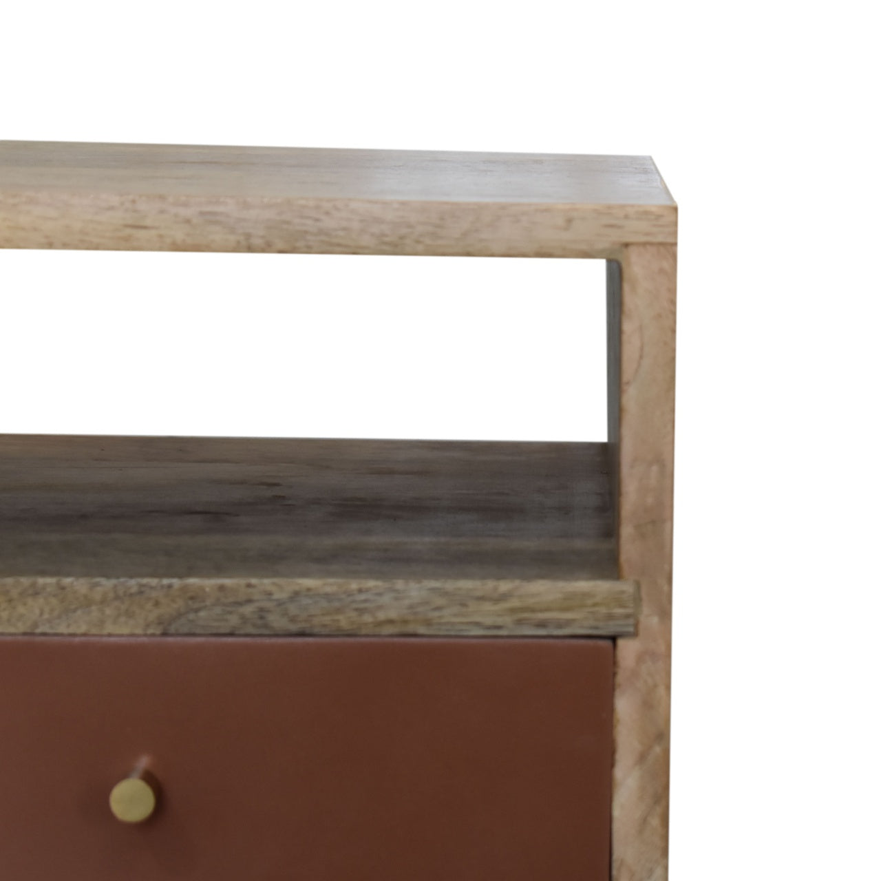 Mini Brick Red Hand Painted nightstand