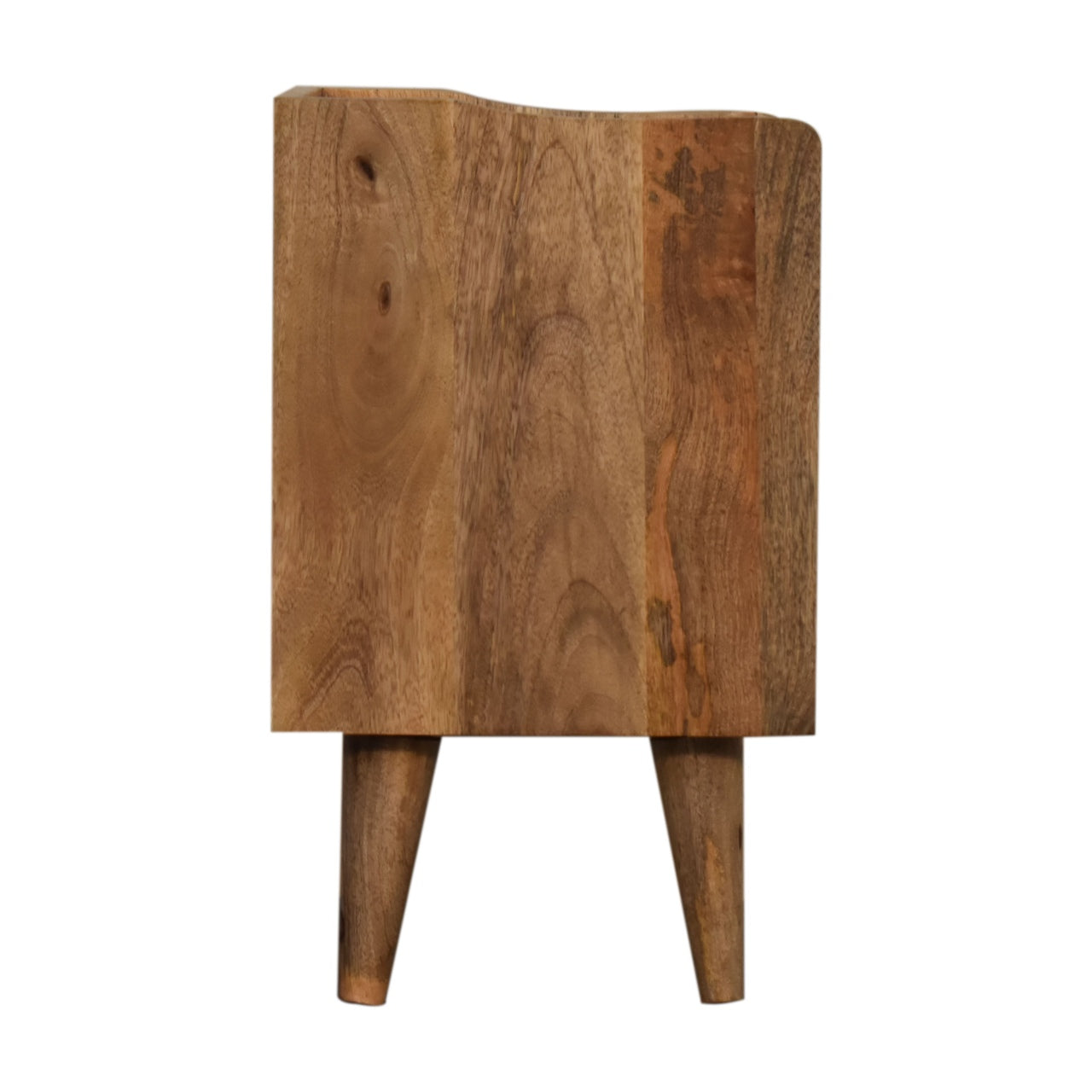 Oak-ish Small Gallery Back Nightstand