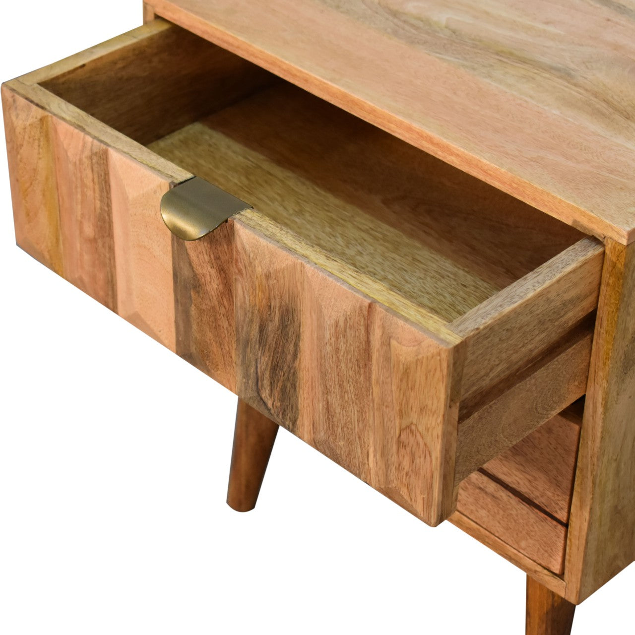 Oak-ish Prism Nightstand