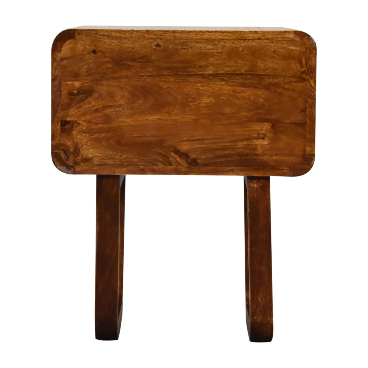 U-Curved Chestnut Nightstand