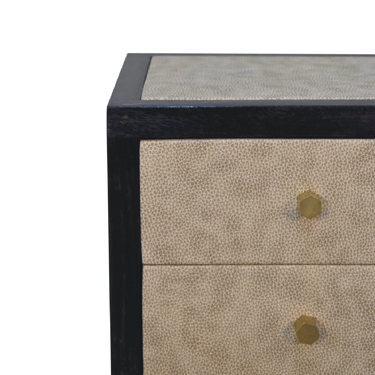 Mini Faux Leather Nightstand