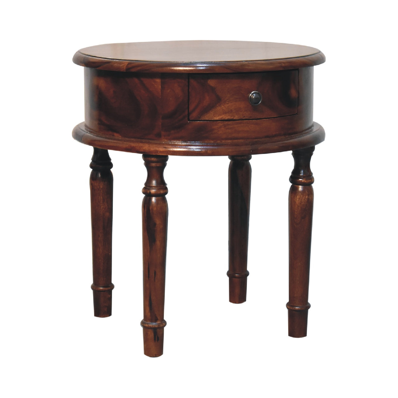 Honey finish Turned Leg Nightstand