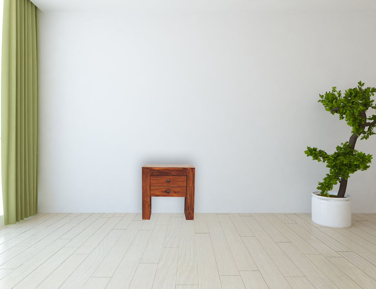U-Square Honey Nightstand